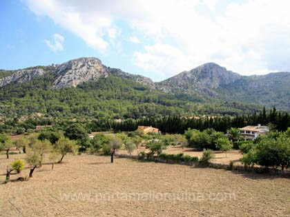 View of the Tramuntana Mountains Mallorca