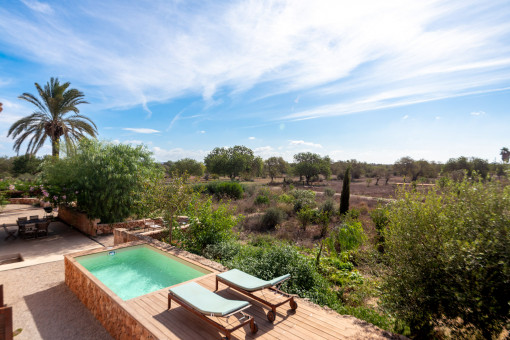 View to the pool