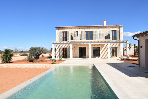 Modern newly-built villa with pool and fantastic views near Es Llombards