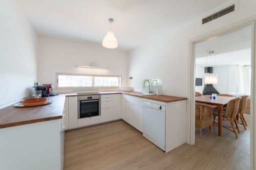 Half-open spacious kitchen