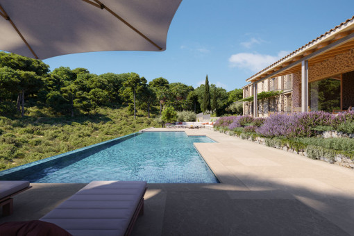 Pool area that offers absolutre privacy