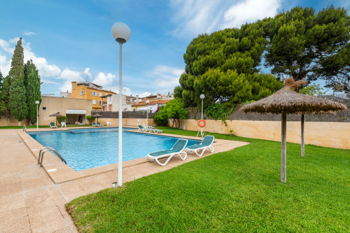 Communal pool area