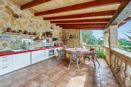 Amazing outdoor kitchen nearby the pool