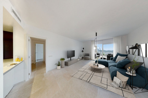 Living area with seaviews