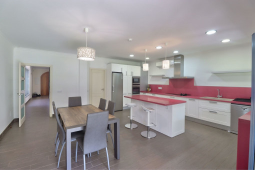 Fully equipped live-in kitchen