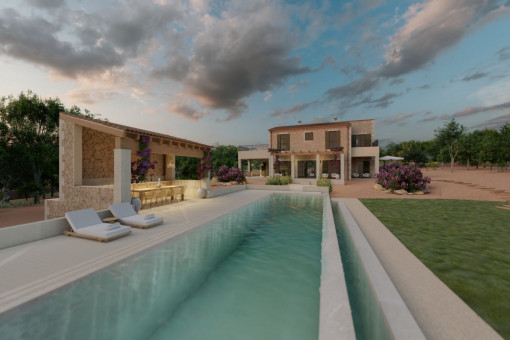 Exclusive newly-built finca with pool and wonderful views between Campos and Santanyi