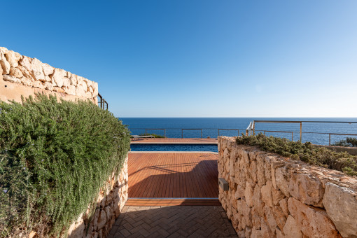 Path leading to the pool