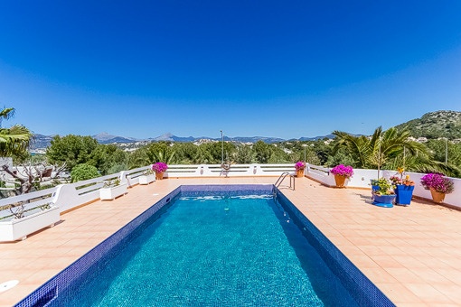 Unique landscape views from the pool area