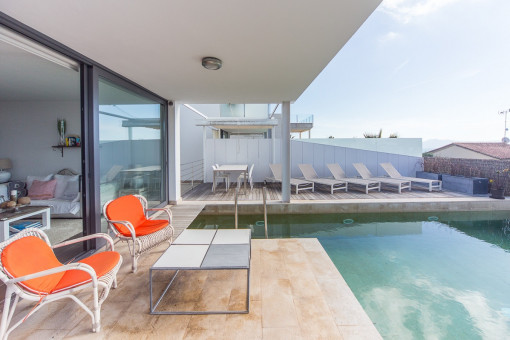 Lounge area on the terrace