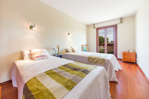 Bedroom with panoramic windows