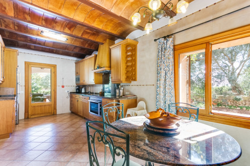 Small dining area in the kitchen