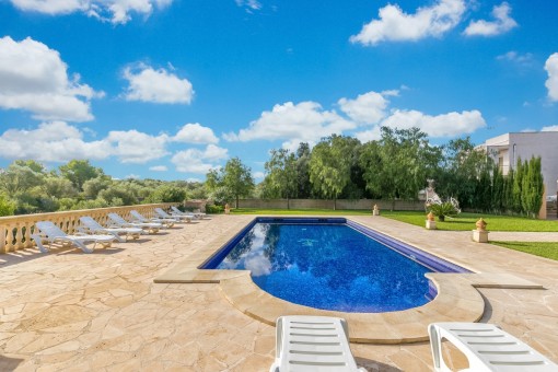 Amazing pool area and garden