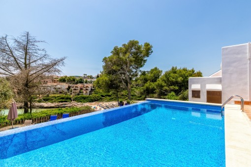 Large pool with views of the beach