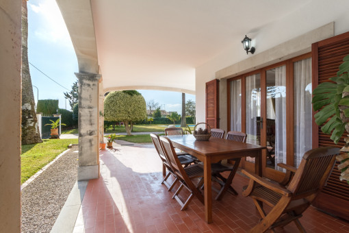 Wonderful dining area on the terrace