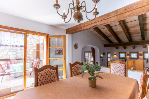 Bright dining area