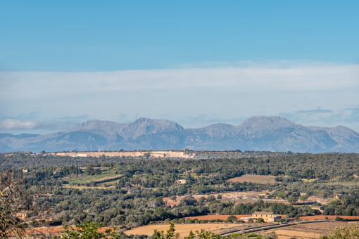 Panorama views as far as the Tramuntana mountains