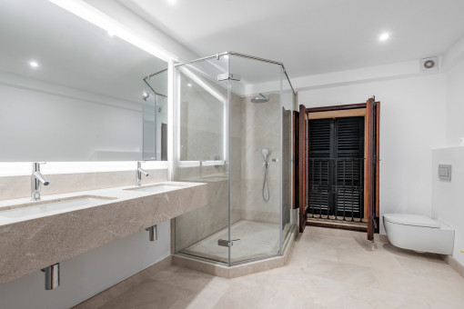 Large shower bathroom