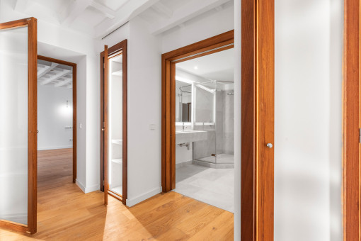 Dressing area and bathroom