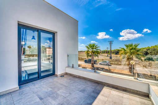 Spacious roof terrace