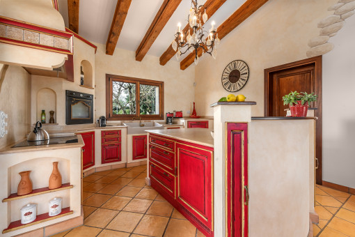 Kitchen with cooking island