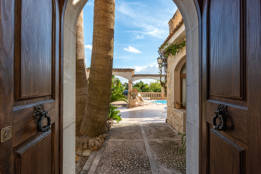 Entrance to the house