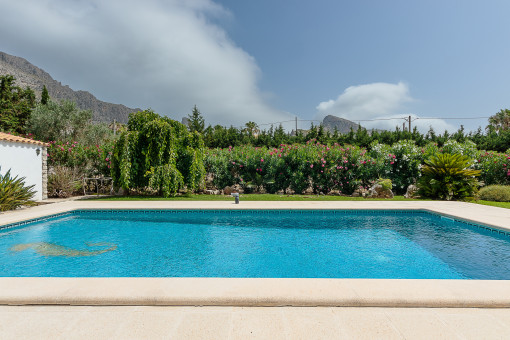 Inviting pool area