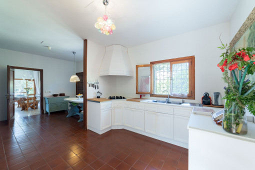 Kitchen in white