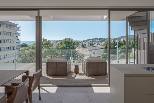 Living and dining area