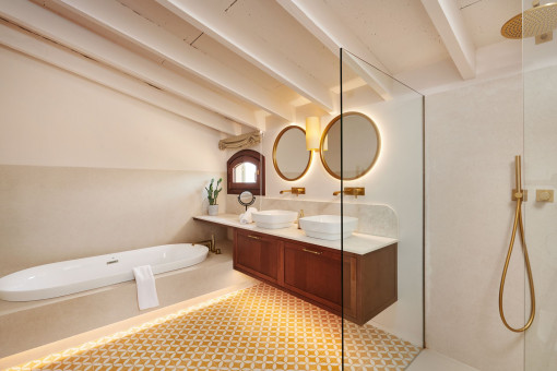 One of 8 bathrooms