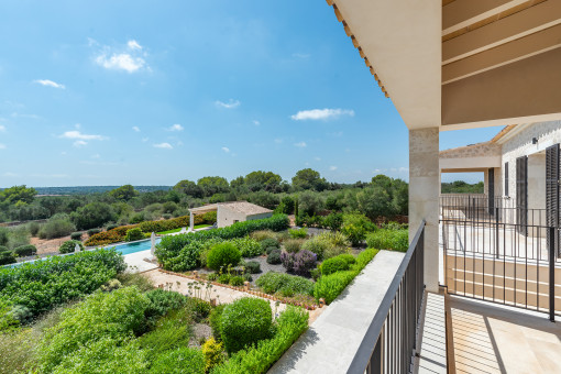 Unique garden views from the balcony