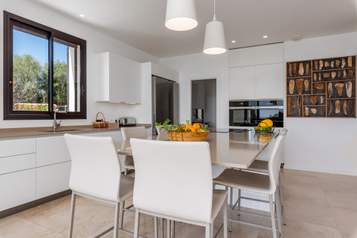 Kitchen with dining area