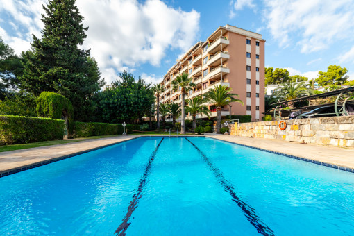 Large communal pool