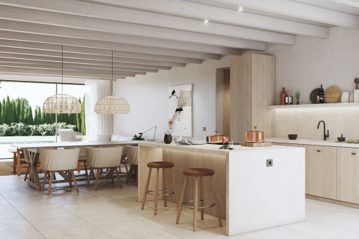 Open modern kitchen