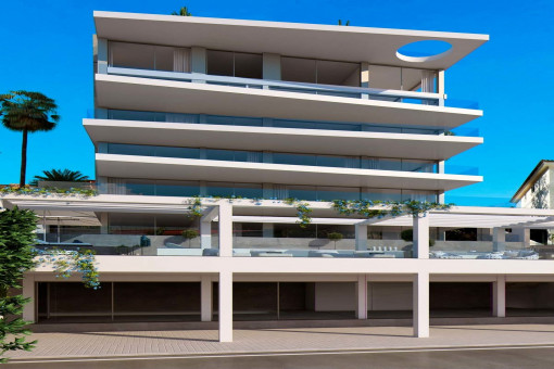 Modern building with a total of 15 appartments and underground parking