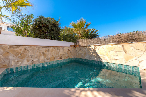 Pool area in the Mediterranean patio