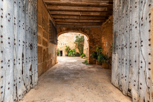 Entrance to the patio