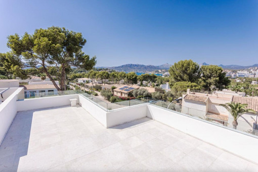 Rooftop with sea views