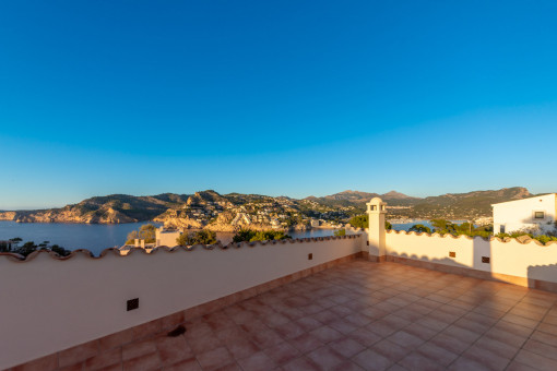 Roof terrace with panoramic views