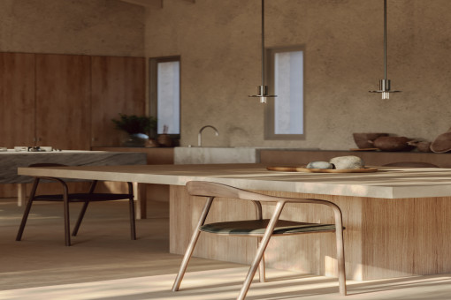 Dining area in the kitchen