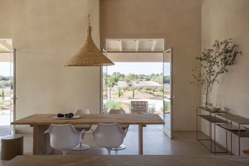 Kitchen and dining area