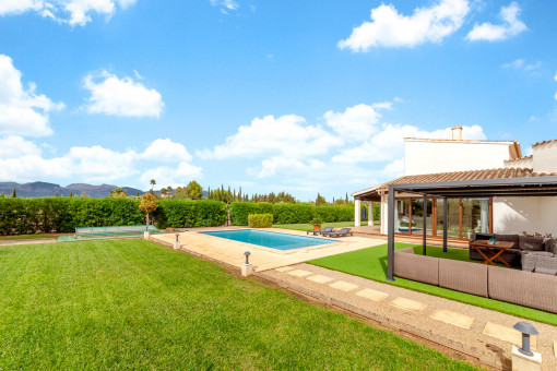 Sunny pool area