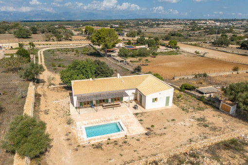 Aerial view to the finca