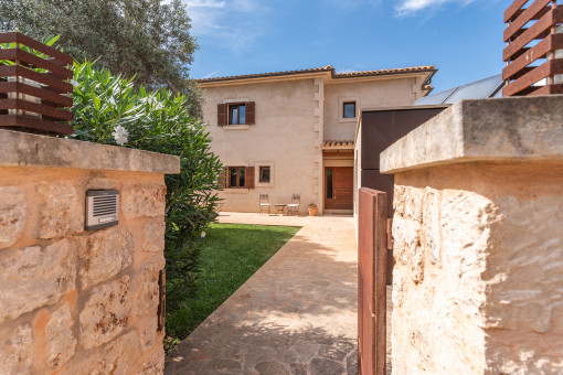 Entrance to the villa