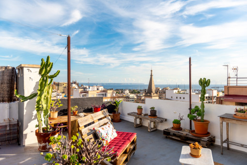 Terrace with sweeping views