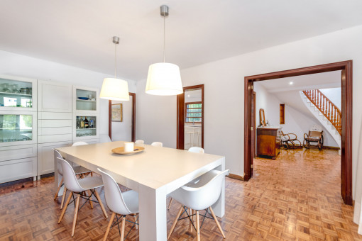 Modern dining area