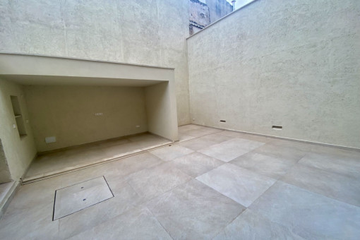 Large patio