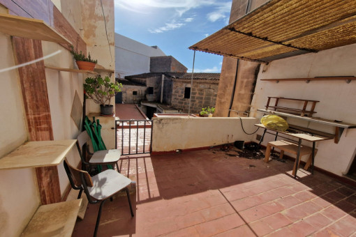 Sunny terrace on the first floor