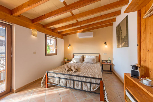 Bedroom with balcony