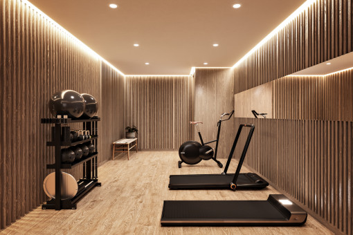 Community area with fitness area