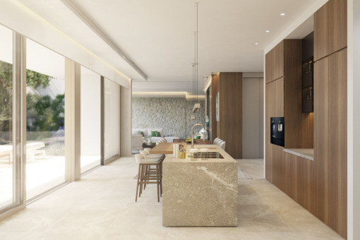 Modern kitchen with island